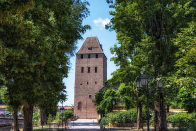 Barrage vauban tower in strasbourg viewed from the petite france. taken in strasbourg, france.