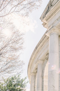 Low angle view of historical building against sky