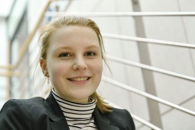 Portrait of a smiling young woman