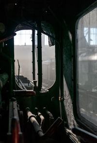 Train seen through train window