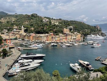 Portofino harbor from above