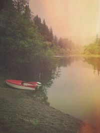 Scenic view of calm lake