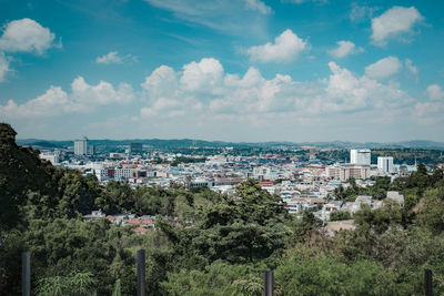 Cityscape against sky