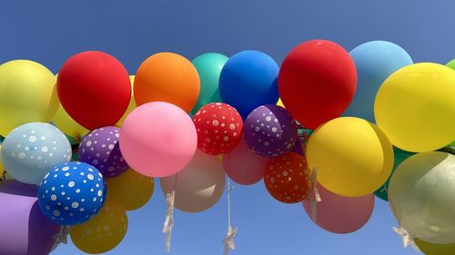 Close-up of balloons