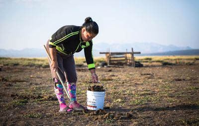 Man working in farm