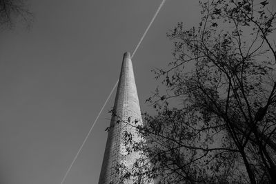 Low angle view of trees against sky