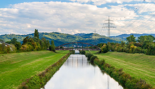 Scenic view of bridge against sky