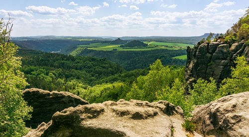Scenic view of landscape against sky