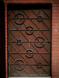 View of closed door