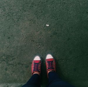 Low section of woman standing on floor