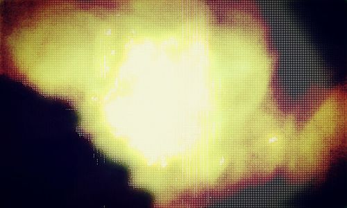 Sun shining through clouds