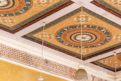 Low angle view of ceiling of building