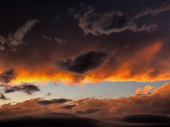 Low angle view of clouds in sky