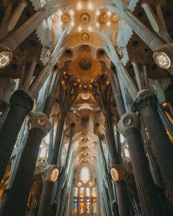 Low angle view of ceiling of building