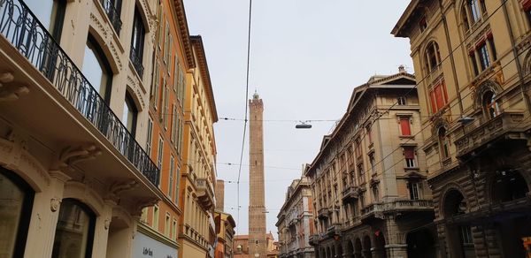 Low angle view of buildings against sky