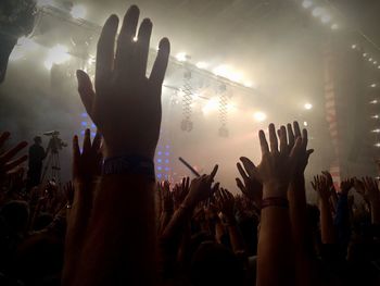 Crowd at music concert