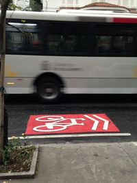 Stop sign on road