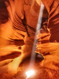 Sun ray in antilope canyon