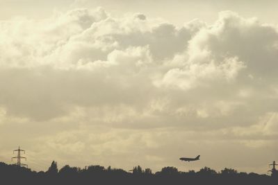 Low angle view of cloudy sky