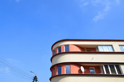 Exterior of building against blue sky