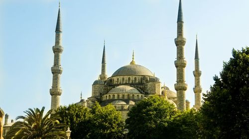 Low angle view of mosque