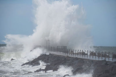 Panoramic view of sea against sky