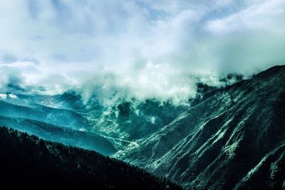 Panoramic view of landscape against sky