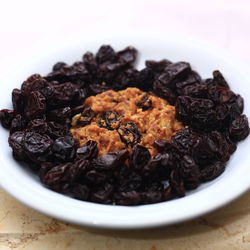 Close-up of breakfast in bowl on table