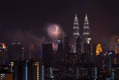 View of kuala lumpur at night