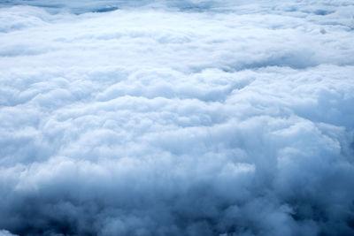 Aerial view of clouds in sky