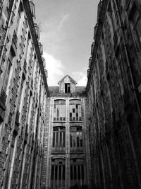 Low angle view of buildings in city