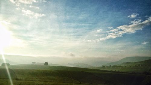 Scenic view of landscape against sky