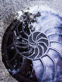 Full frame shot of spiral staircase