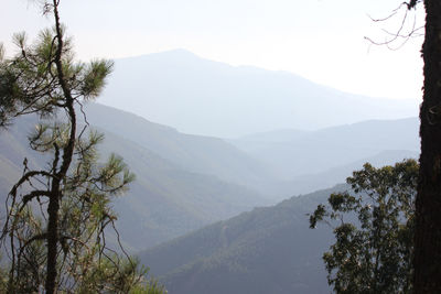 Scenic view of mountains