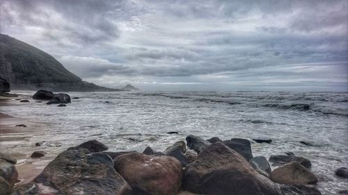 Scenic view of sea against sky