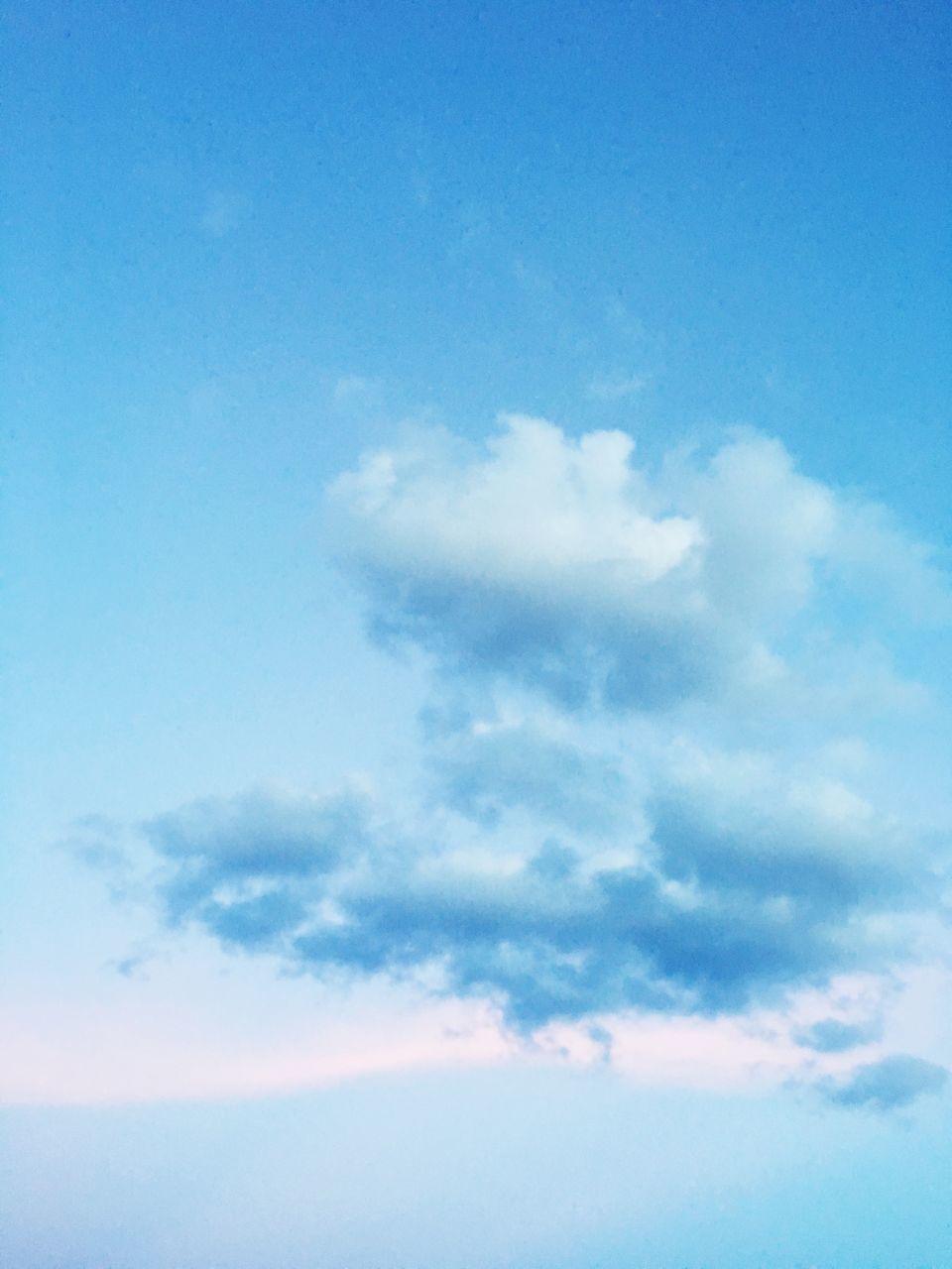 blue, sky, beauty in nature, low angle view, tranquility, scenics, tranquil scene, cloud - sky, nature, sky only, cloud, idyllic, cloudscape, copy space, outdoors, day, backgrounds, white color, no people, cloudy