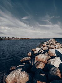 Scenic view of sea against sky