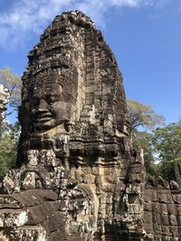 Low angle view of temple