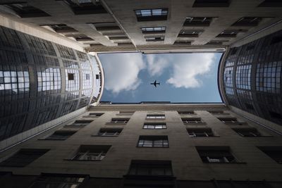 Low angle view of modern building