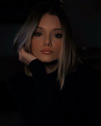 Portrait of young woman
