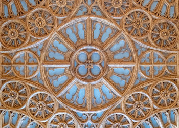 Low angle view of ceiling of building