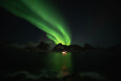 Northern lights on senja island.
