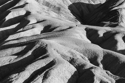 High angle view of sunlight falling on land