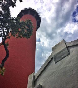 Low angle view of building against sky