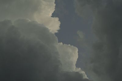 Low angle view of cloudy sky