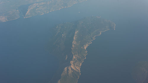 Aerial view of cityscape against sky