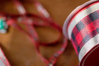 Close-up of pink shoes