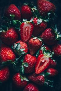 Full frame shot of strawberries