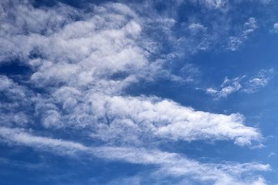 Low angle view of clouds in sky