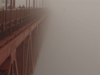 Bridge during foggy weather